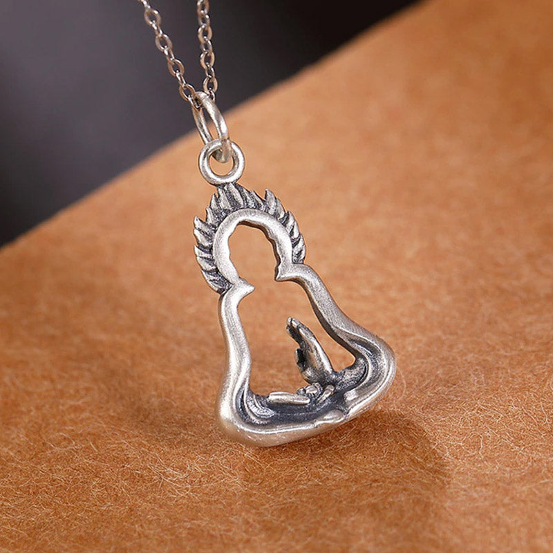Lucky Bouddha Pendentif Argent