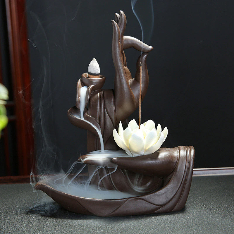 Fontaine Encens Backflow - Lotus - Spiritualité et Bien-Être