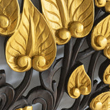     tete-de-lit-bois-de-teck-recycle-golden-bodhi-tree-california-king-180-cm-zoom-details-feuilles
