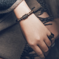 Rishi - Bracelet Cuivre et Obsidienne