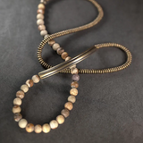 Suna - Bracelet/Collier Cuivre et Jaspe