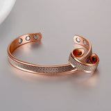 Wui - Bracelet Jonc et Bague Cuivre Magnétiques