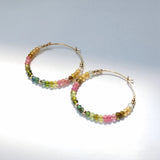 Dosik - Boucles d'Oreilles Or et Tourmaline