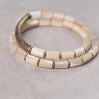 Heishi - Bracelet Cuivre et Nacre