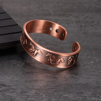 Saba - Magnetic Copper Bangle Bracelet