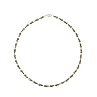 Komorebi - Collier Argent, Pyrite et Perle d'Eau Douce