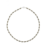 Komorebi - Collier Argent, Pyrite et Perle d'Eau Douce