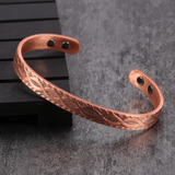 Kaede - Bracelet Jonc et Bague Cuivre Magnétiques