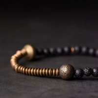 Akuma - Bracelet Cuivre et Pierre de Lave