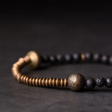 Akuma - Bracelet Cuivre et Pierre de Lave