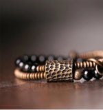 Dae - Bracelet Cuivre et Obsidienne