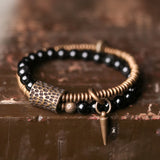 Dae - Bracelet Cuivre et Obsidienne