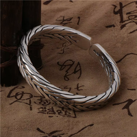 Genki - Bracelet Jonc Homme Argent