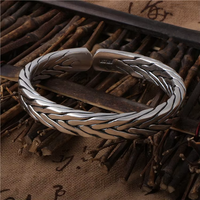 Genki - Bracelet Jonc Homme Argent