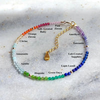 Hinode - Bracelet Multicolore Pierres Fines et Précieuses