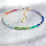 Hinode - Bracelet Multicolore Pierres Fines et Précieuses