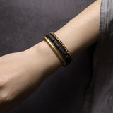 Dore - Bracelet/Collier Cuivre et Pierre de Lave
