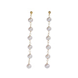Ivory - Boucles d'Oreilles Or et Perles d'Eau Douce