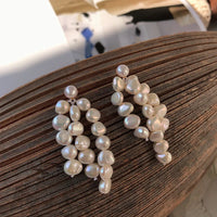 Arkida - Boucles d'Oreilles Or et Perles d'Eau Douce