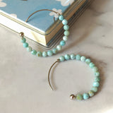 Lalima - Boucles d'Oreilles Argent et Larimar