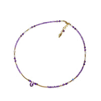 Violette - Collier Or et Améthyste