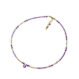 Violette - Collier Or et Améthyste