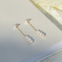 Nova - Boucles d'Oreilles Or et Perles d'Eau Douce