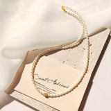 Kiyomi - Collier Or et Perle d'Eau Douce