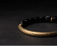 Nozomu - Bracelet Cuivre et Onyx