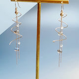 Senja - Boucles d'Oreilles Or et Labradorite