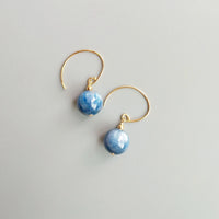 Aakhen - Boucles d'Oreilles Or et Kyanite