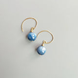 Aakhen - Boucles d'Oreilles Or et Kyanite