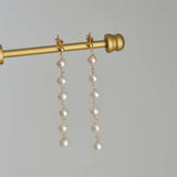Ivory - Boucles d'Oreilles Or et Perles d'Eau Douce
