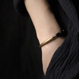 Nozomu - Bracelet Cuivre et Onyx