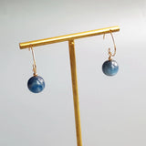 Aakhen - Boucles d'Oreilles Or et Kyanite