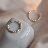Dkar - Boucles d'Oreilles Or et Perles d'Eau Douce
