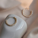 Dkar - Boucles d'Oreilles Or et Perles d'Eau Douce