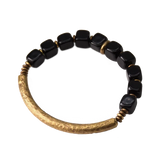 Nozomu - Bracelet Cuivre et Onyx