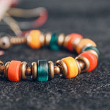 Sangi - Bracelet Cuivre et Perle Dzi Sacrée