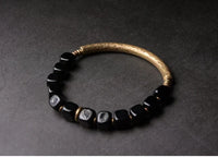 Nozomu - Bracelet Cuivre et Onyx