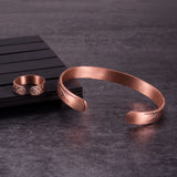 Enso - Bracelet Jonc et Bague Cuivre Magnétiques