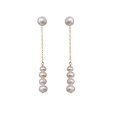 Nova - Boucles d'Oreilles Or et Perles d'Eau Douce