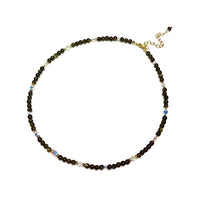 חיה - שרשרת זהב ואובסידיאן