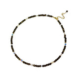 חיה - שרשרת זהב ואובסידיאן