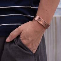 Ishaan - Bracelet Jonc Cuivre Magnétique