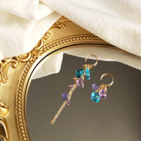 Laguna - Boucles d'Oreilles Or et Pierres Naturelles