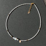 Kaguya - Collier Or et Pierre de Lune