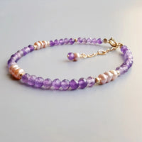 Ametista - Bracelet Améthyste et Perle