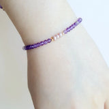 Ametista - Bracelet Améthyste et Perle