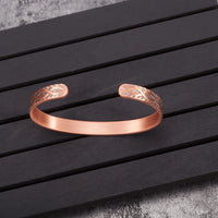 Kaede - Bracelet Jonc et Bague Cuivre Magnétiques